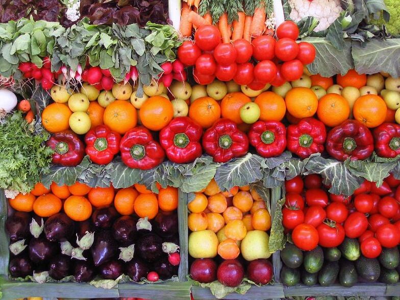 vitaminas para potência em vegetais e frutas